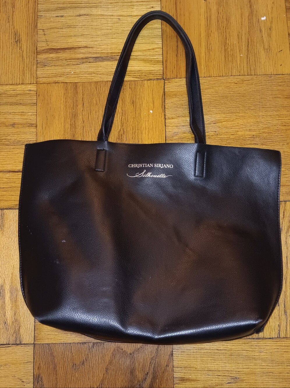 Christian Siriano Sleek Black Tote with Logo Accent - Picture 3 of 9
